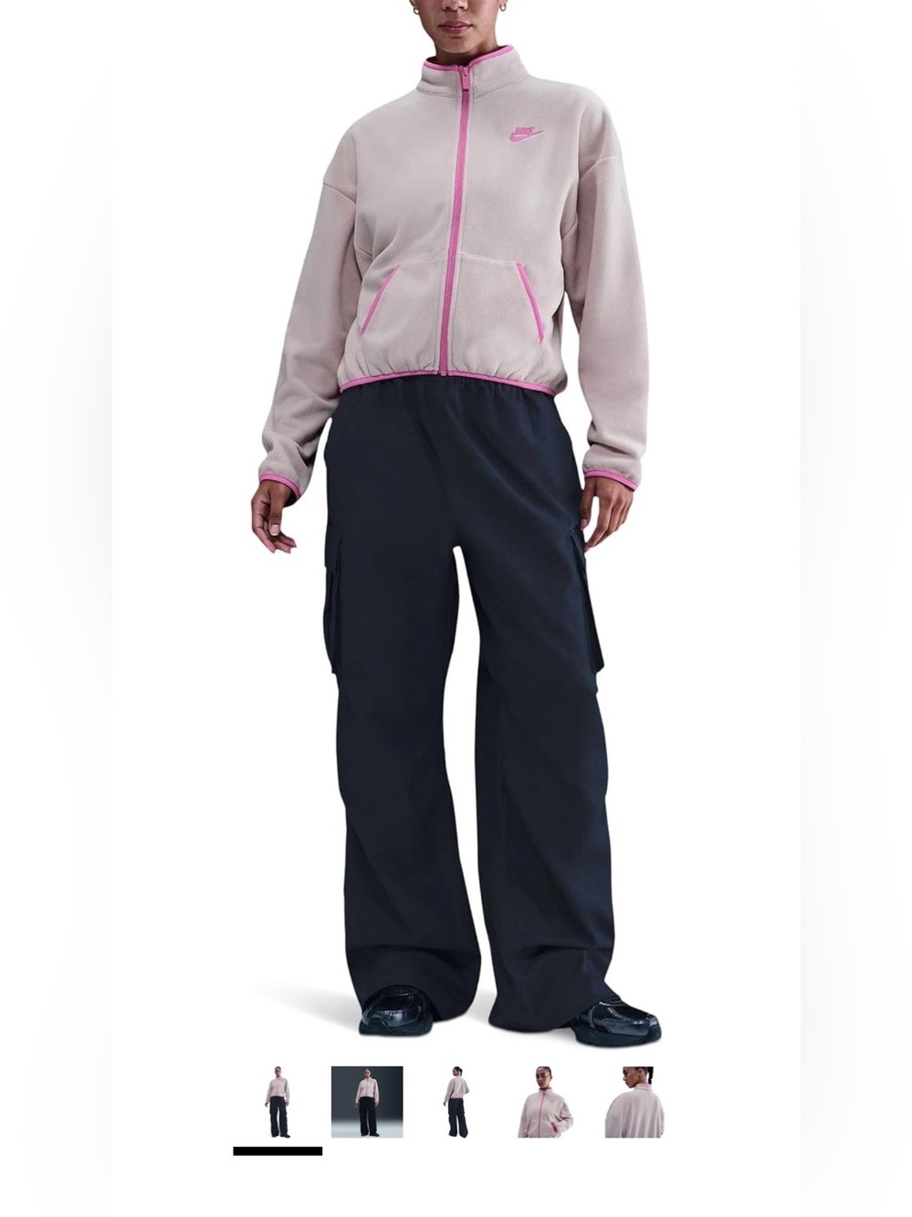Nike Sportswear Women’s Loose Fit Full Zip Fleece Jacket - XS - Reg $80
